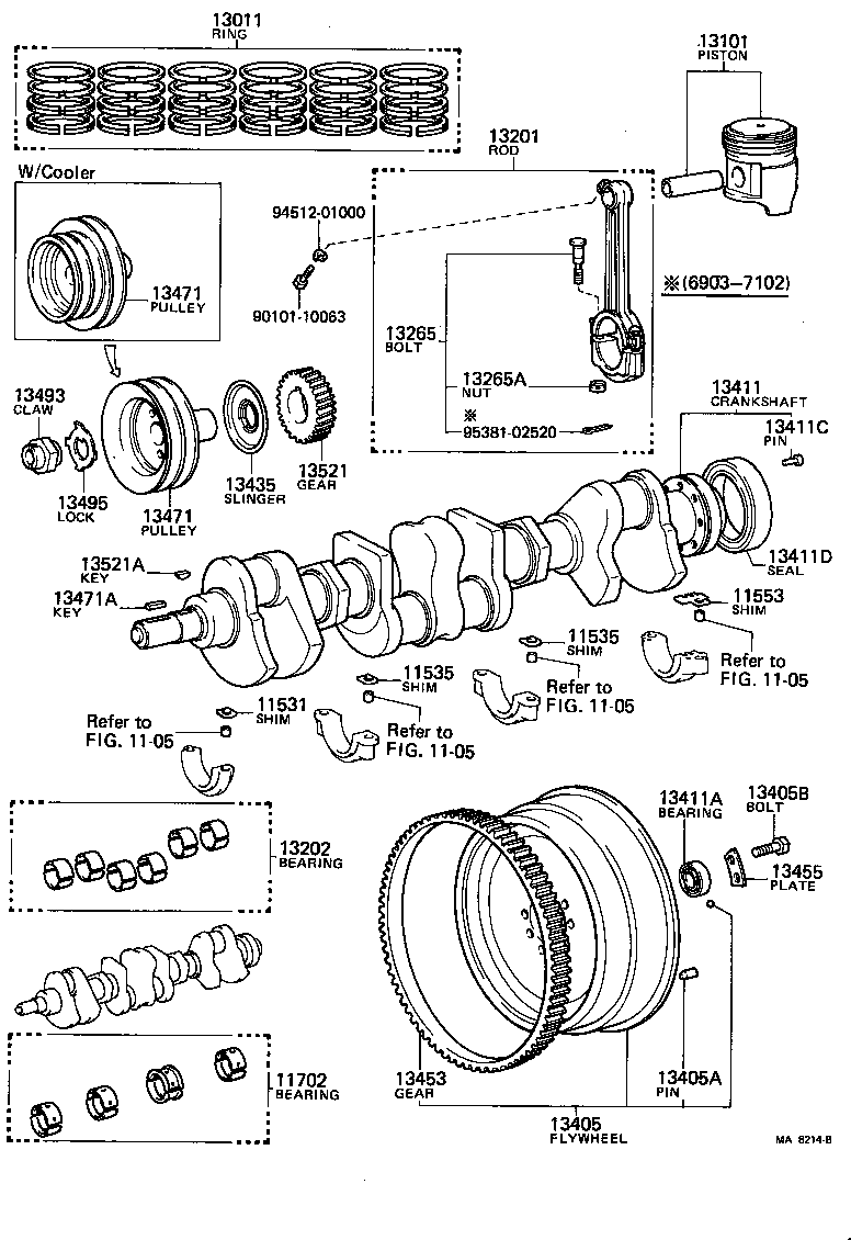  LAND CRUISER 40 |  CRANKSHAFT PISTON