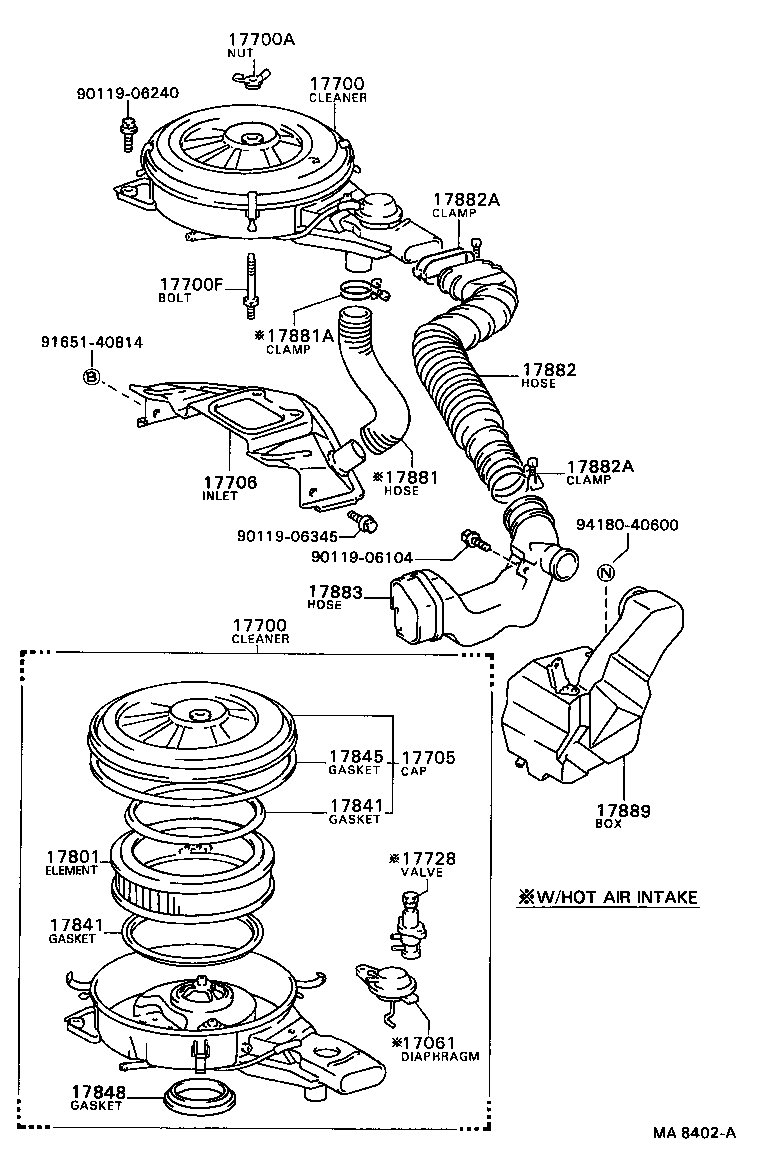  CELICA |  AIR CLEANER