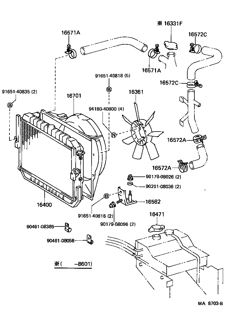  LAND CRUISER 70 |  RADIATOR WATER OUTLET