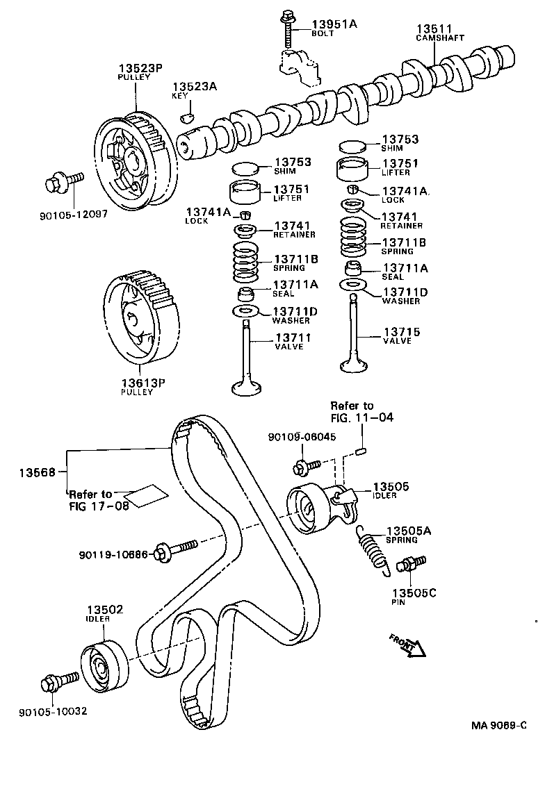  COROLLA SED CP WG |  CAMSHAFT VALVE