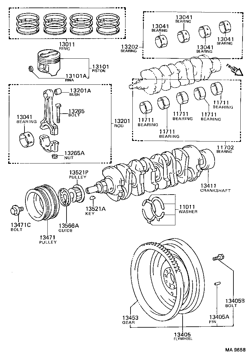  CELICA |  CRANKSHAFT PISTON