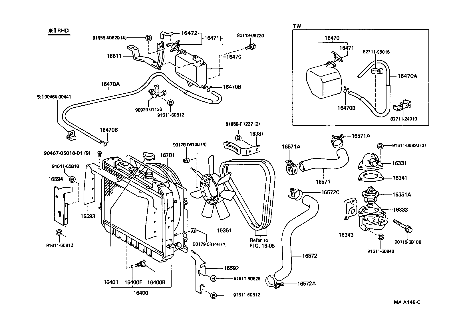  DYNA150 |  RADIATOR WATER OUTLET