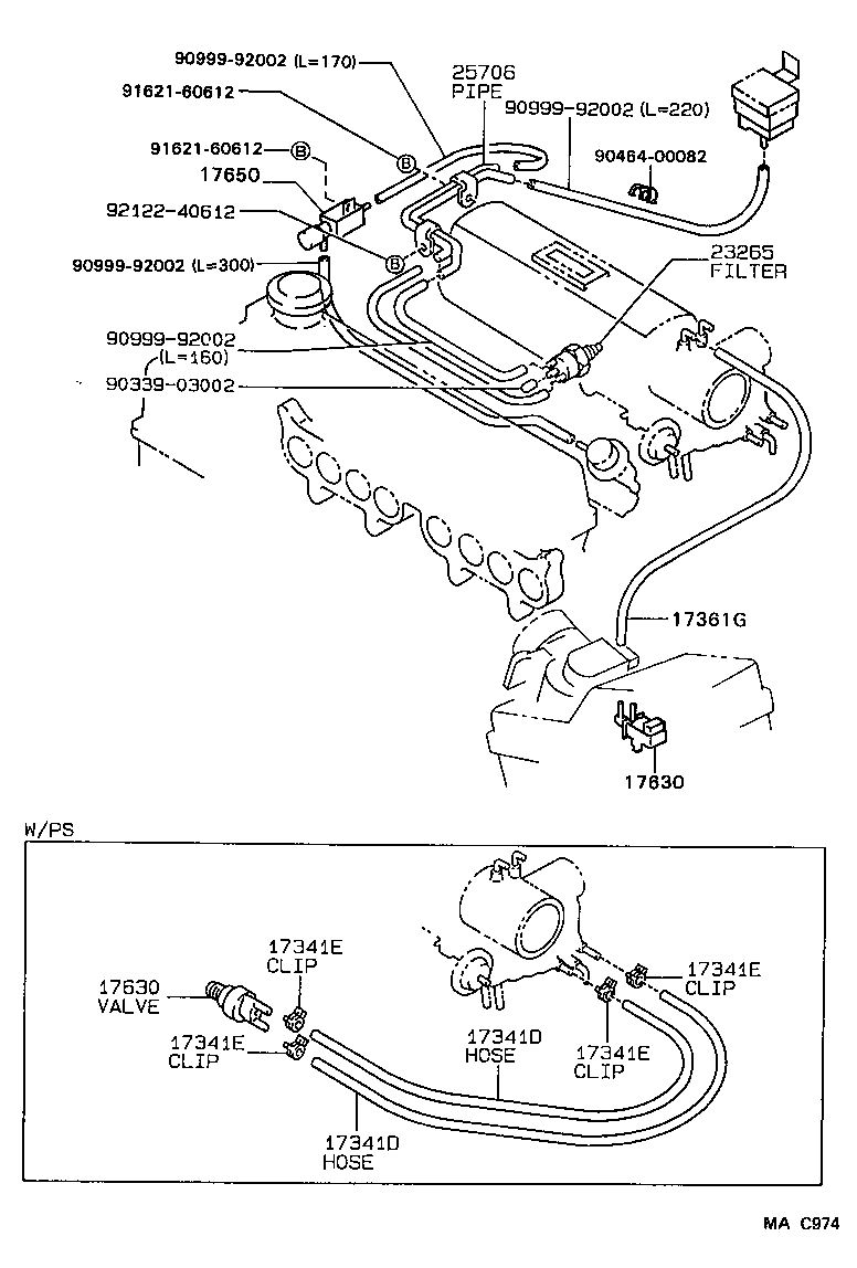  COROLLA SED LB WG |  VACUUM PIPING