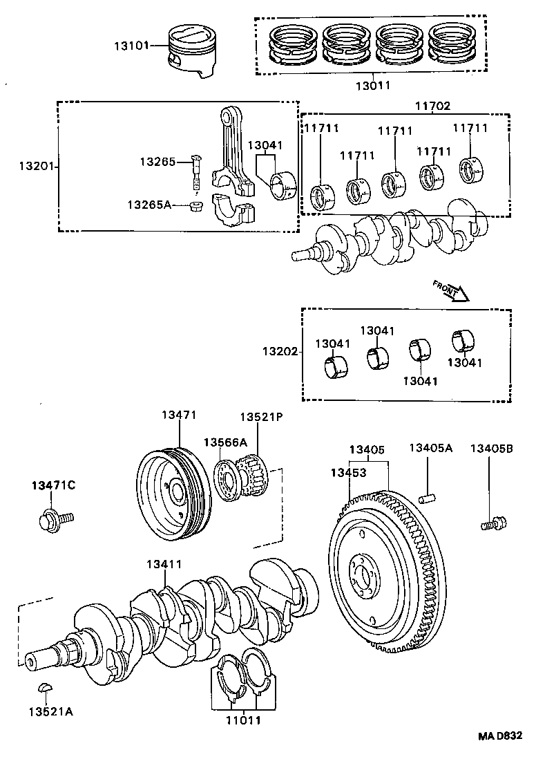  CELICA |  CRANKSHAFT PISTON