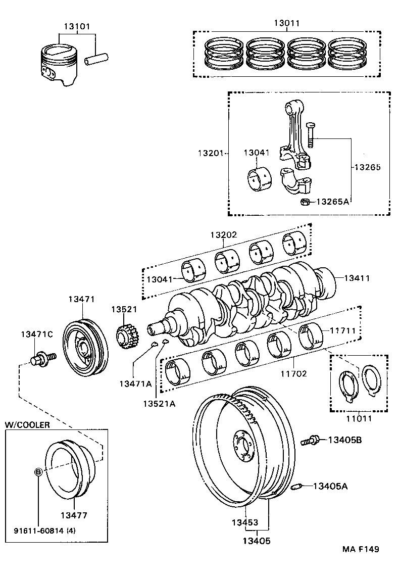  CROWN |  CRANKSHAFT PISTON