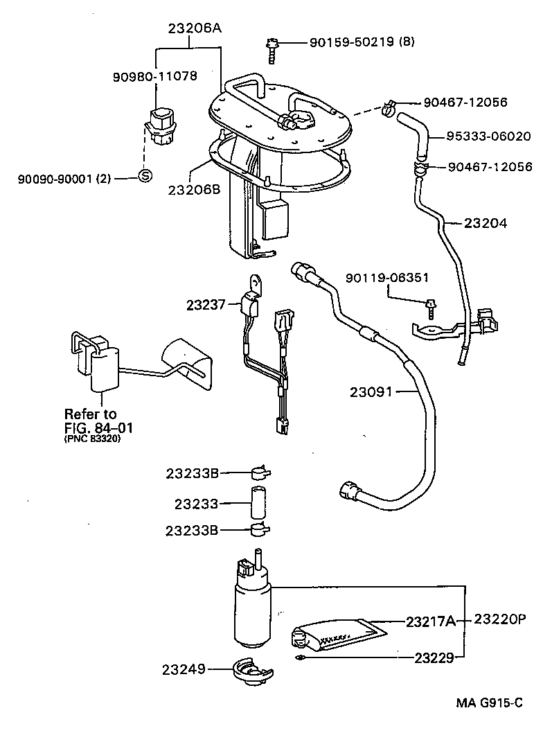  CAMRY NAP SED WG |  FUEL INJECTION SYSTEM