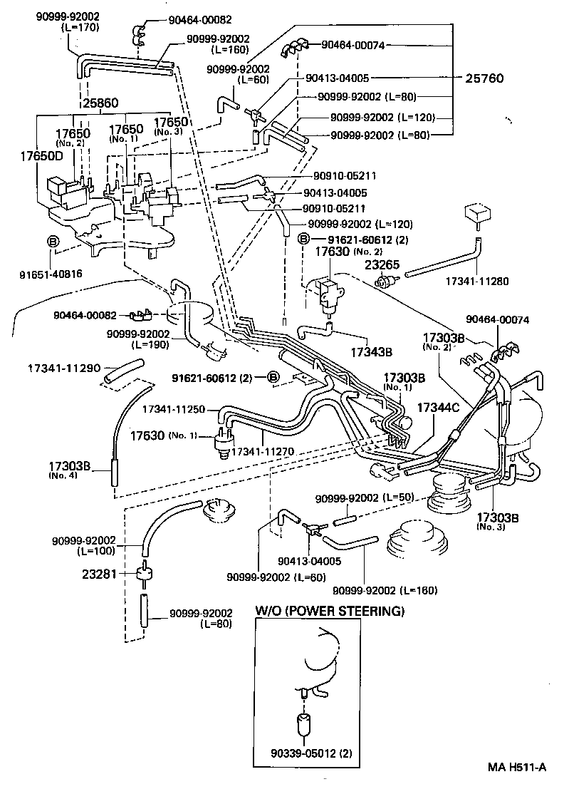  TERCEL |  VACUUM PIPING