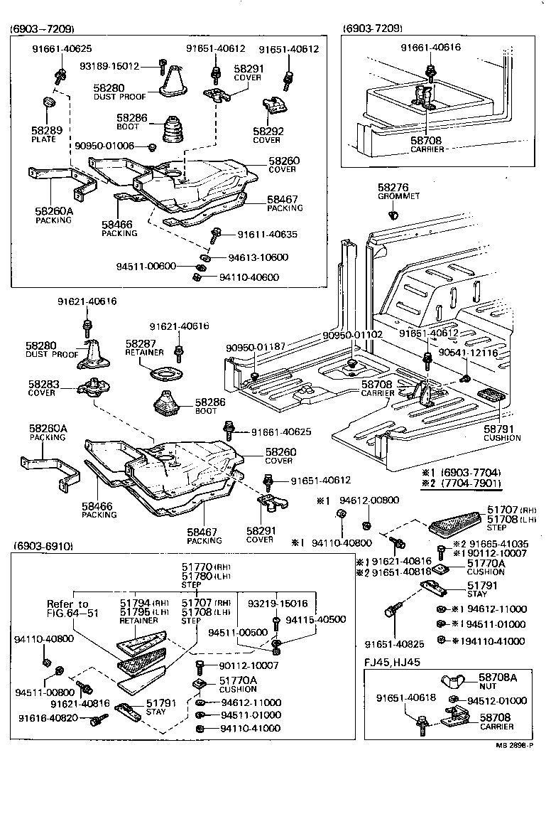  LAND CRUISER 40 |  FRONT FLOOR PANEL FRONT FLOOR MEMBER