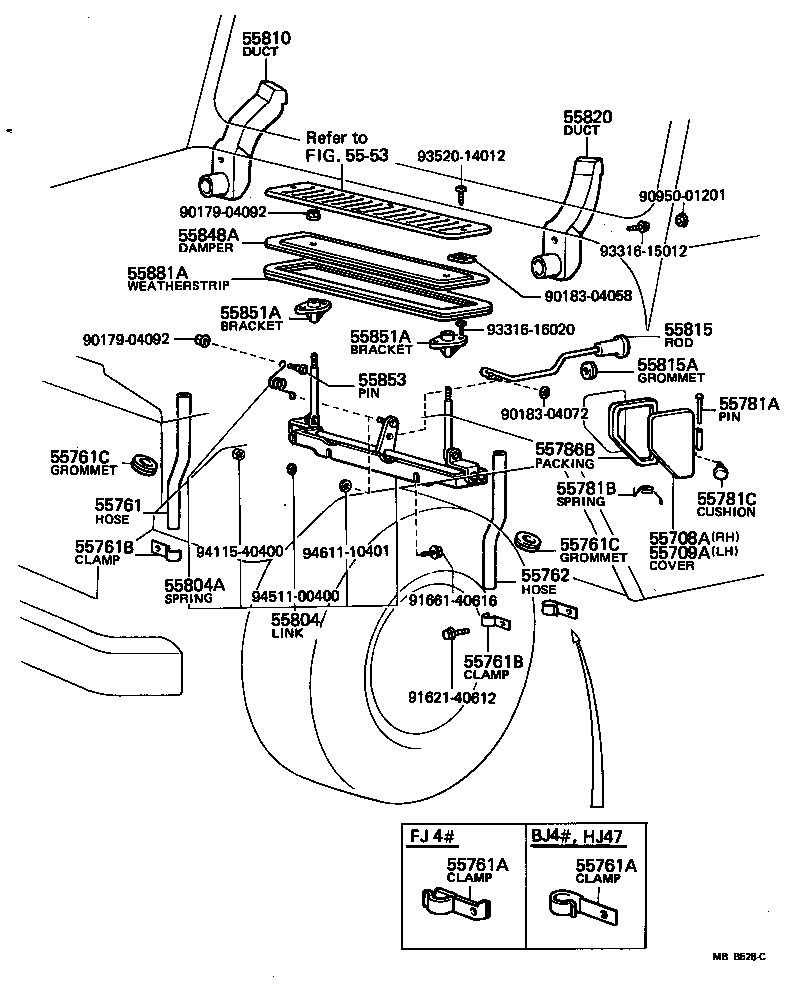  LAND CRUISER 40 |  FRONT VENTILATOR