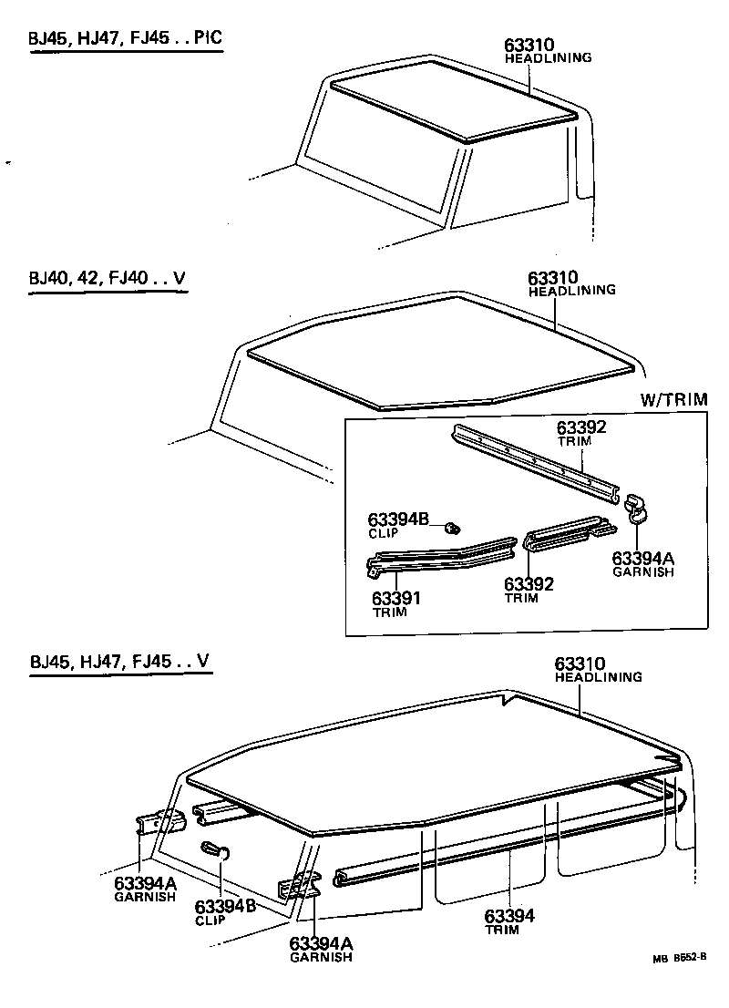  LAND CRUISER 40 |  ROOF HEADLINING SILENCER PAD