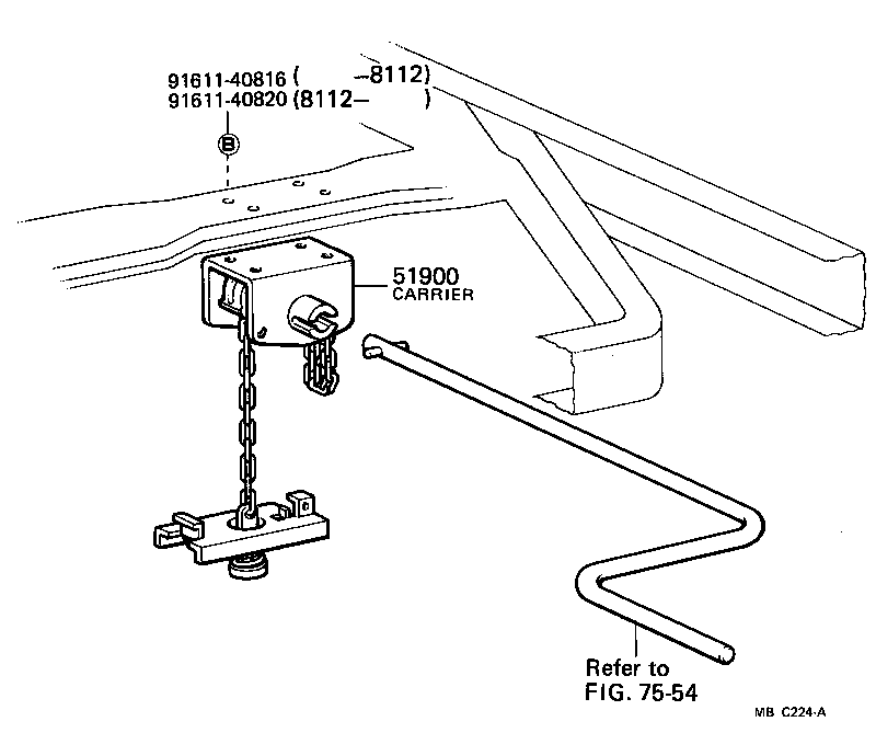  LAND CRUISER 40 |  SPARE WHEEL CARRIER