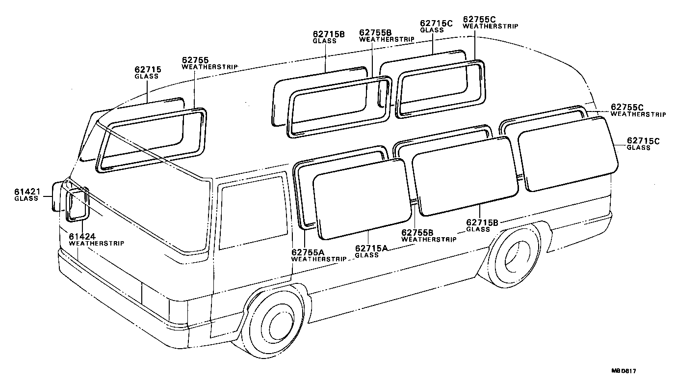  COASTER |  SIDE WINDOW