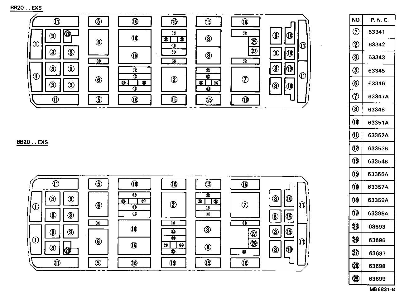  COASTER |  ROOF HEADLINING SILENCER PAD