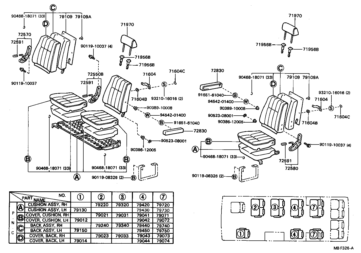  COASTER |  SEAT SEAT TRACK