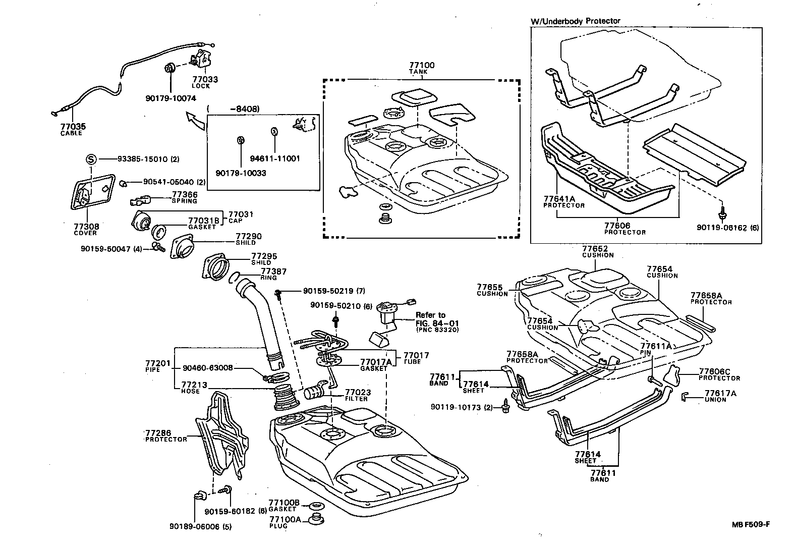  TERCEL |  FUEL TANK TUBE