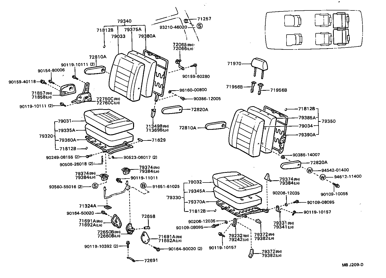  MODEL F |  SEAT SEAT TRACK