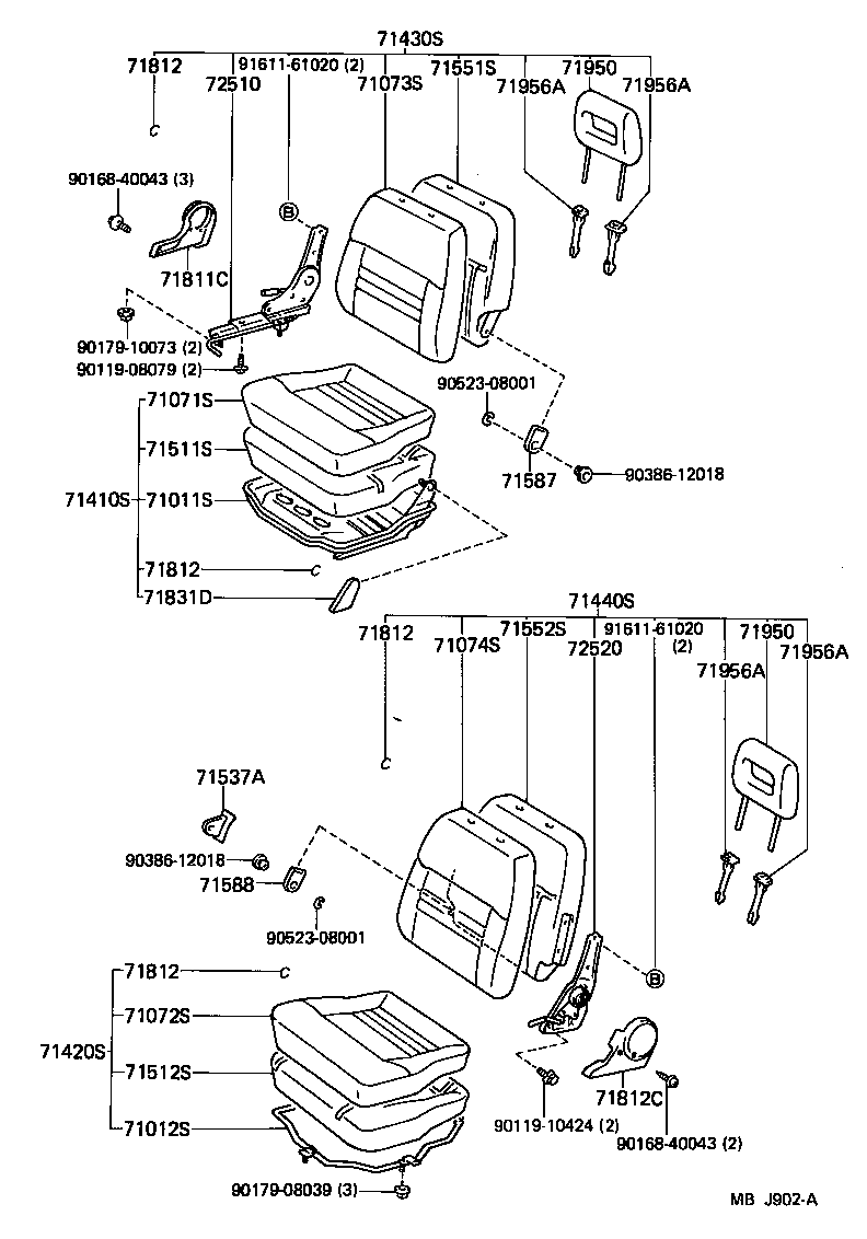  LITEACE |  SEAT SEAT TRACK