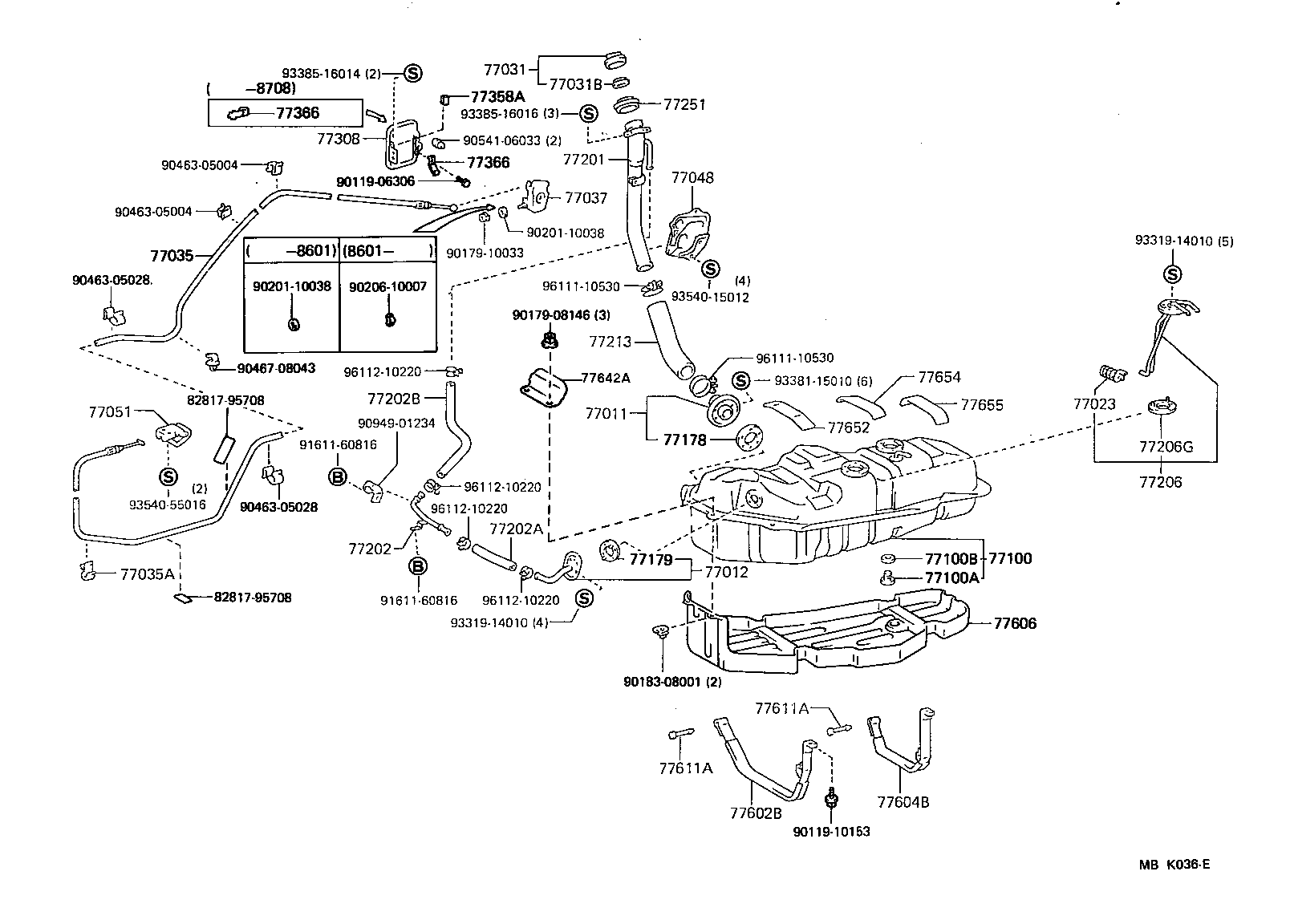  LITEACE |  FUEL TANK TUBE