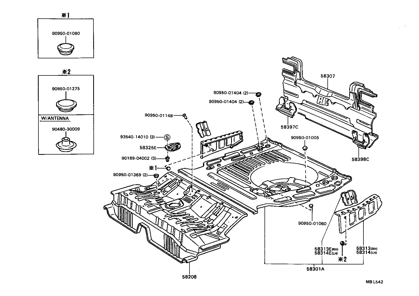  CAMRY |  FLOOR PAN LOWER BACK PANEL