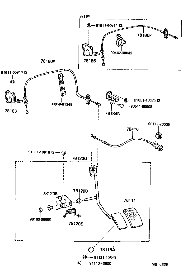  LAND CRUISER 60 |  ACCELERATOR LINK