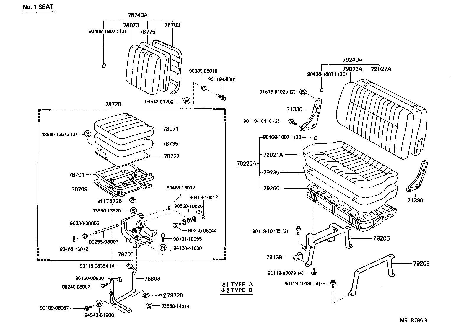  LITEACE |  SEAT SEAT TRACK