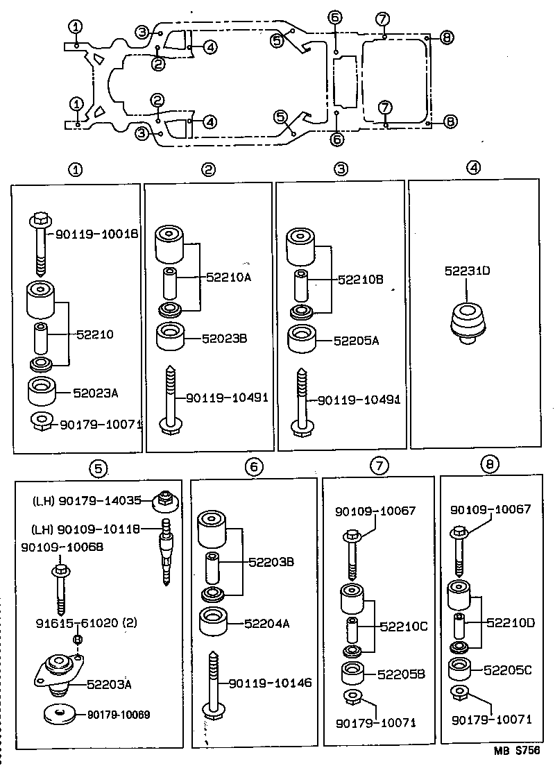  CROWN |  BODY MOUNTING