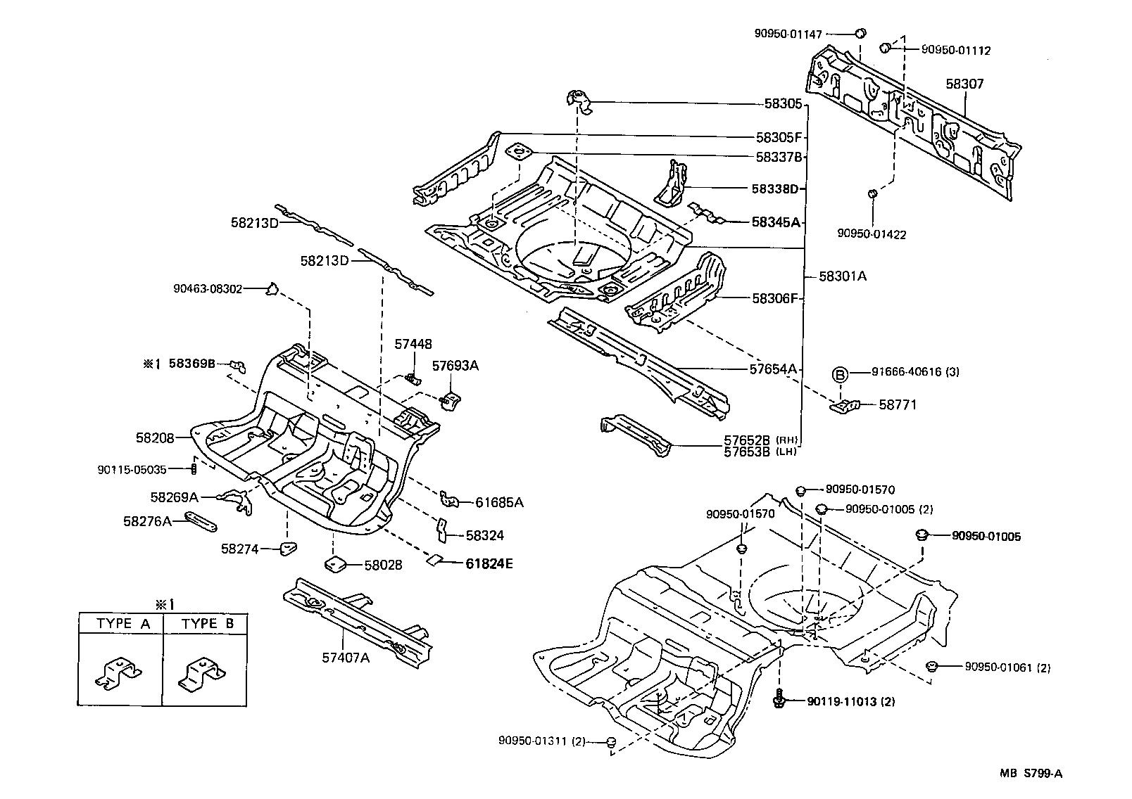  CROWN |  FLOOR PAN LOWER BACK PANEL