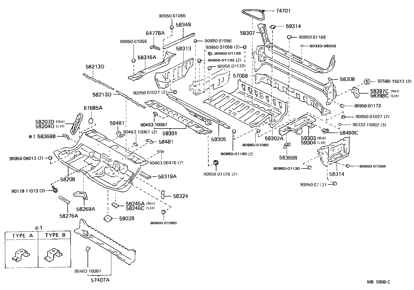  CROWN |  FLOOR PAN LOWER BACK PANEL