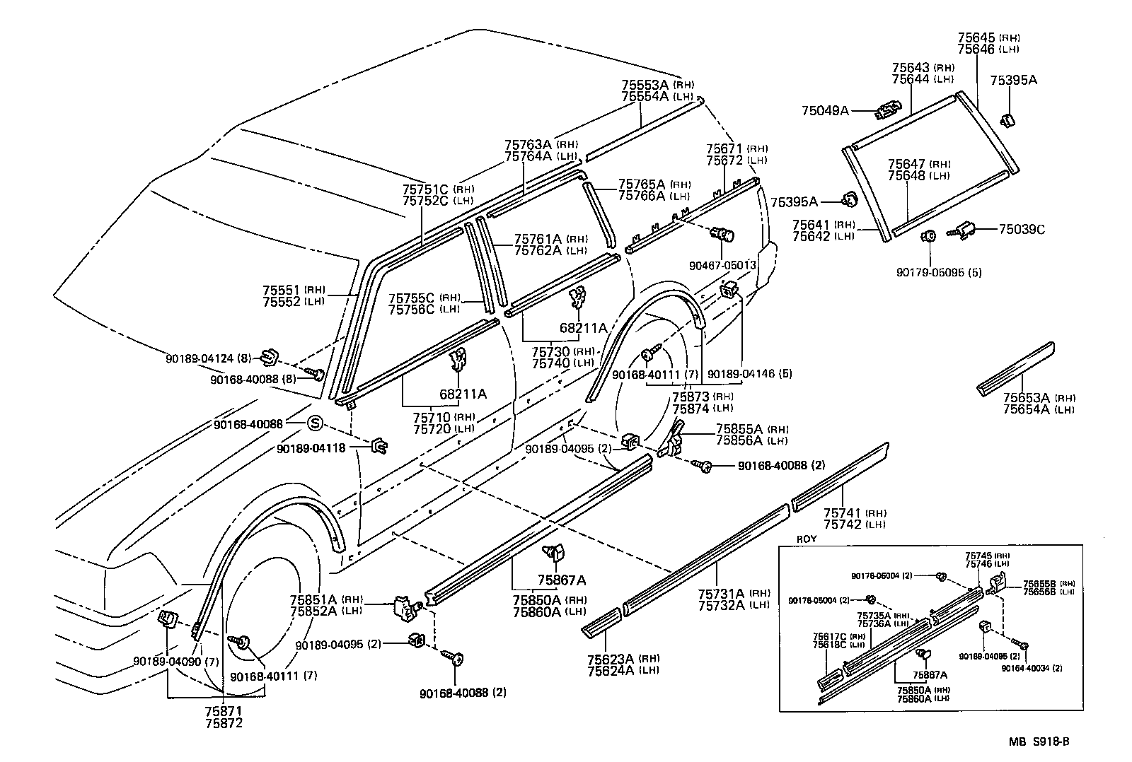  CROWN |  SIDE MOULDING