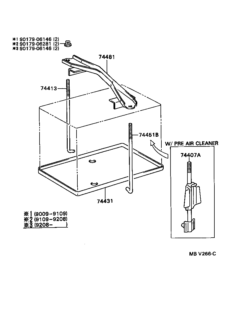  TERCEL |  BATTERY CARRIER