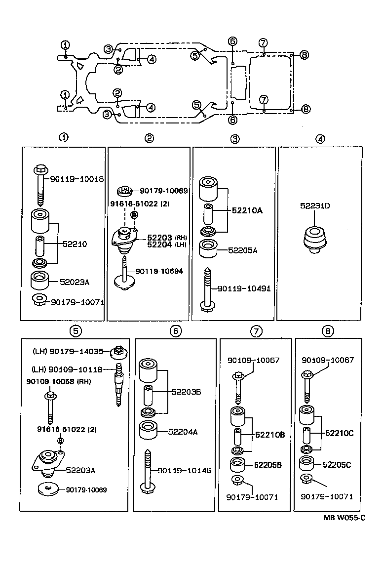  CROWN |  BODY MOUNTING