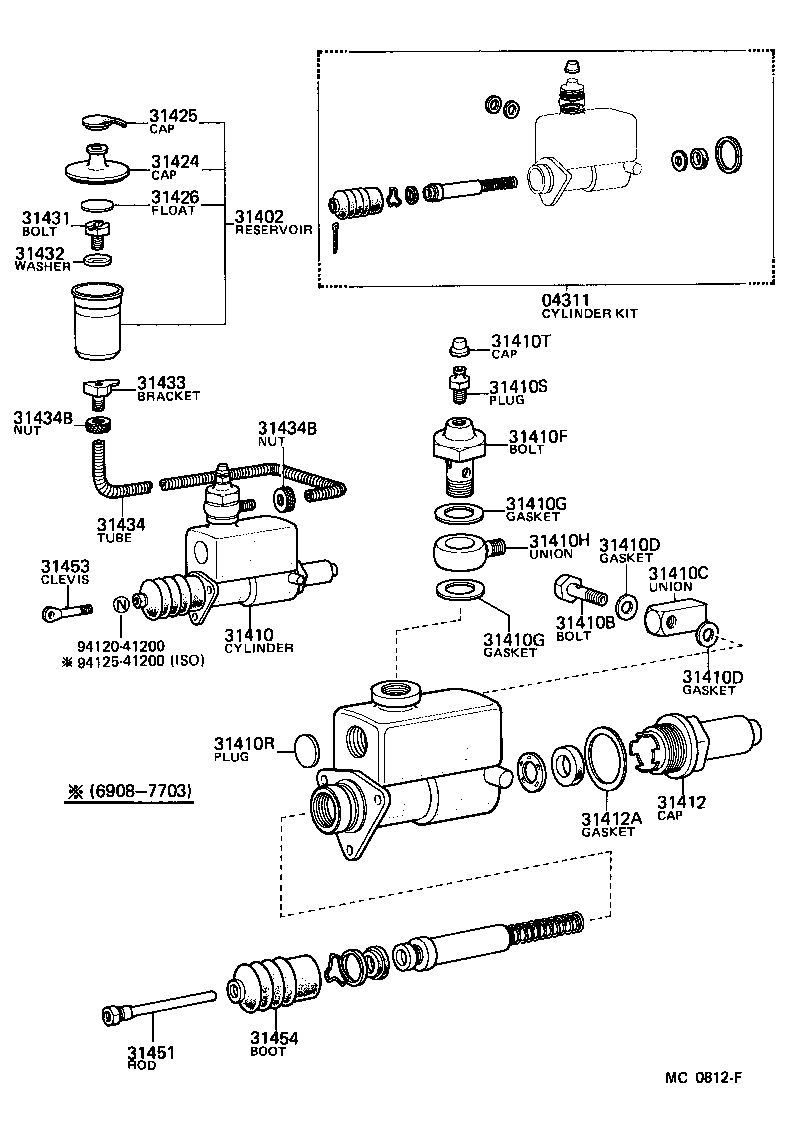  HEAVY DUTY TRUCK |  CLUTCH MASTER CYLINDER