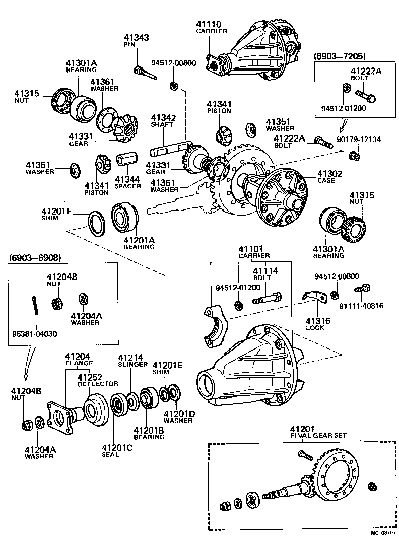  LAND CRUISER 40 |  REAR AXLE HOUSING DIFFERENTIAL