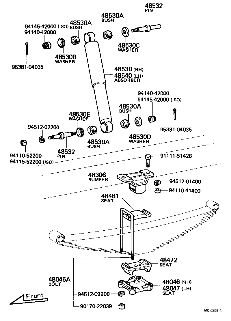  HEAVY DUTY TRUCK |  REAR SPRING SHOCK ABSORBER