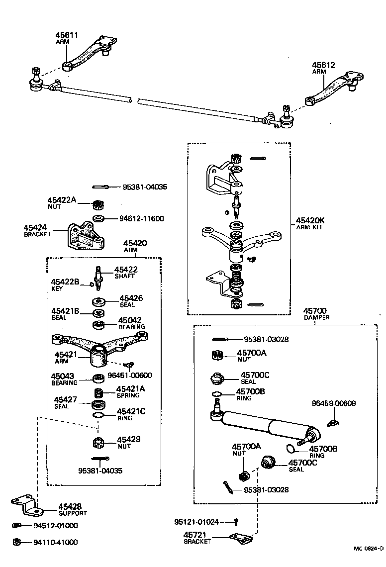  LAND CRUISER 40 |  FRONT STEERING GEAR LINK