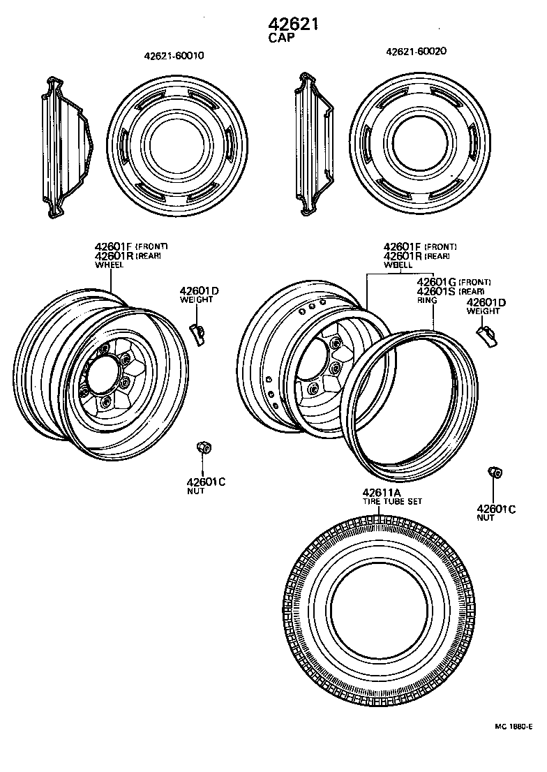  LAND CRUISER 40 |  DISC WHEEL WHEEL CAP