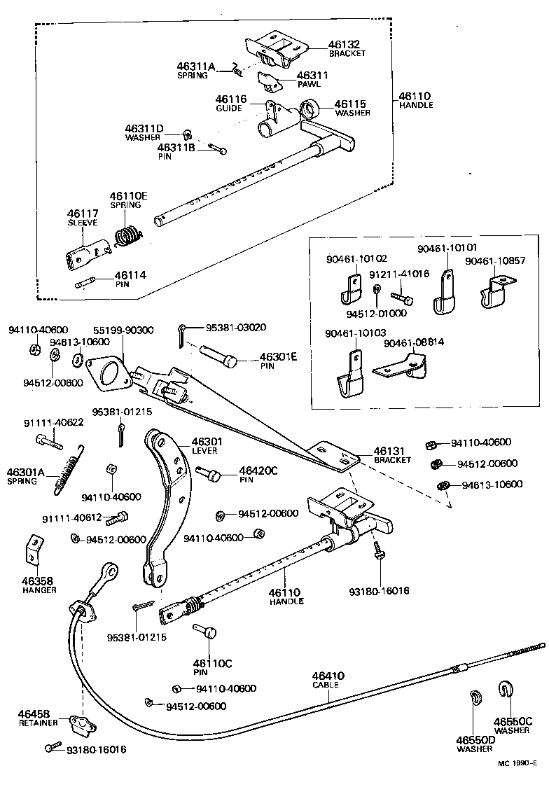  LAND CRUISER 40 |  PARKING BRAKE CABLE