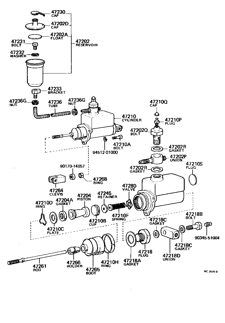  HEAVY DUTY TRUCK |  BRAKE MASTER CYLINDER