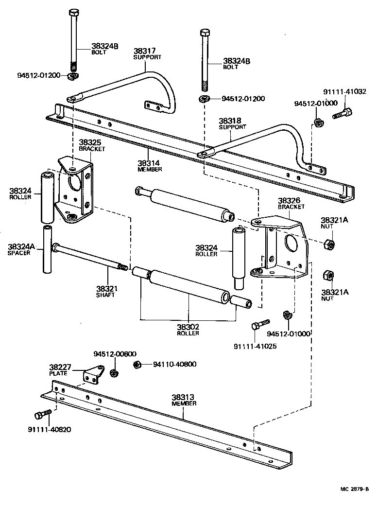  LAND CRUISER 40 |  TRANSFER VALVE BODY VALVE LEVER