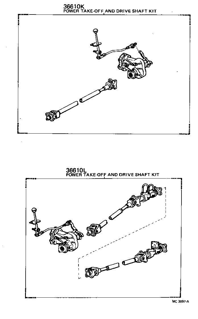  LAND CRUISER 40 |  POWER TAKE OFF DRIVE SHAFT KIT