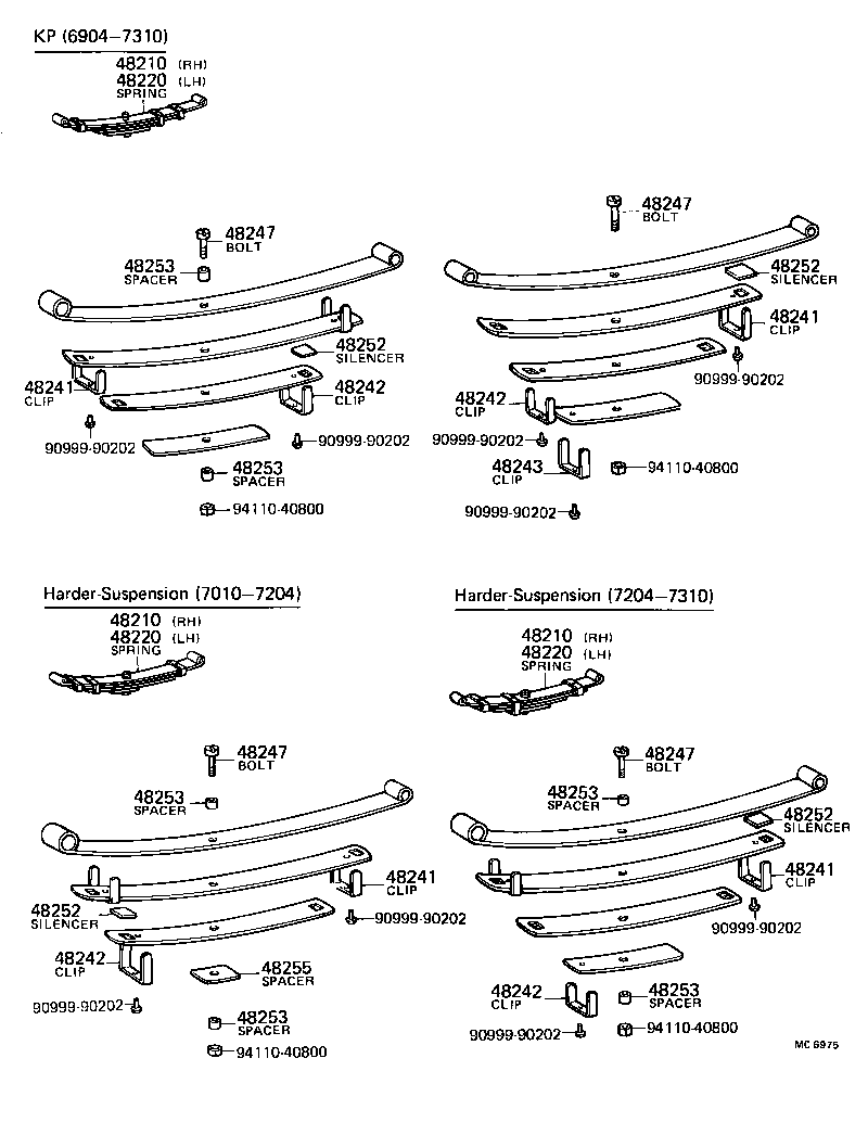  TOYOTA1000 |  REAR SPRING SHOCK ABSORBER