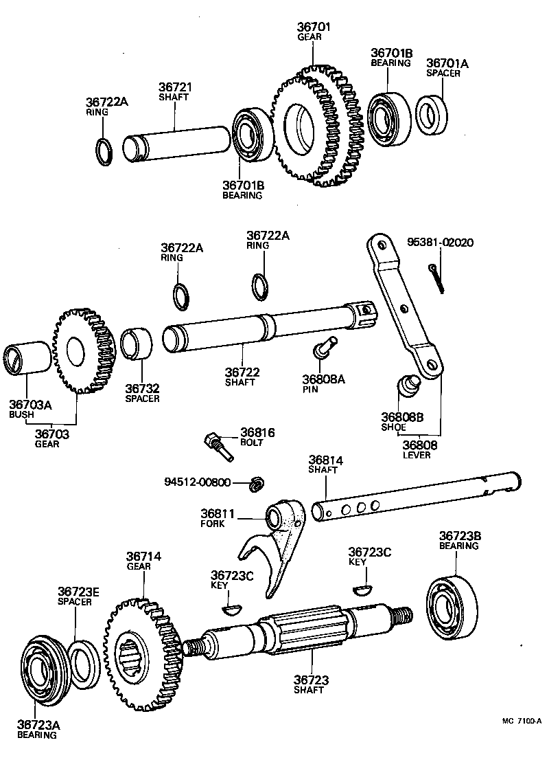  LAND CRUISER 40 |  POWER TAKE OFF CASE GEAR