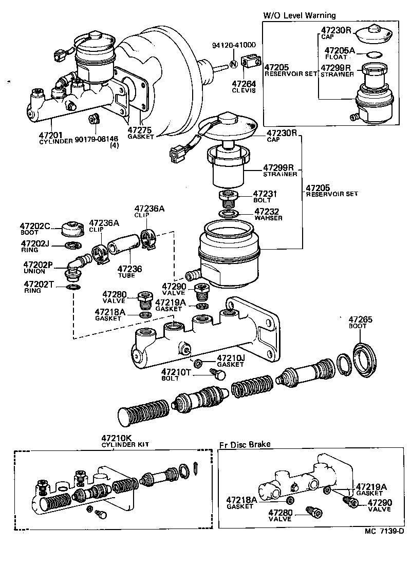  LAND CRUISER 40 |  BRAKE MASTER CYLINDER