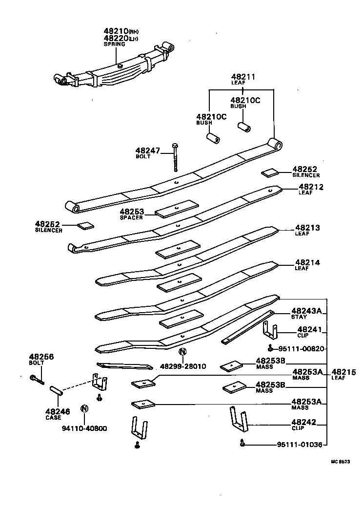  COASTER |  REAR SPRING SHOCK ABSORBER