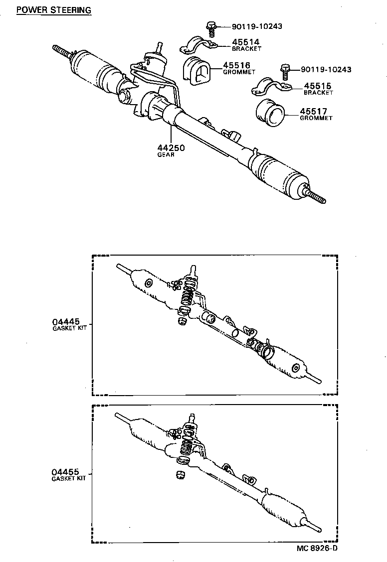  TERCEL |  FRONT STEERING GEAR LINK