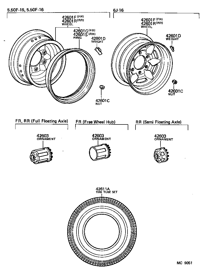  LAND CRUISER 40 |  DISC WHEEL WHEEL CAP