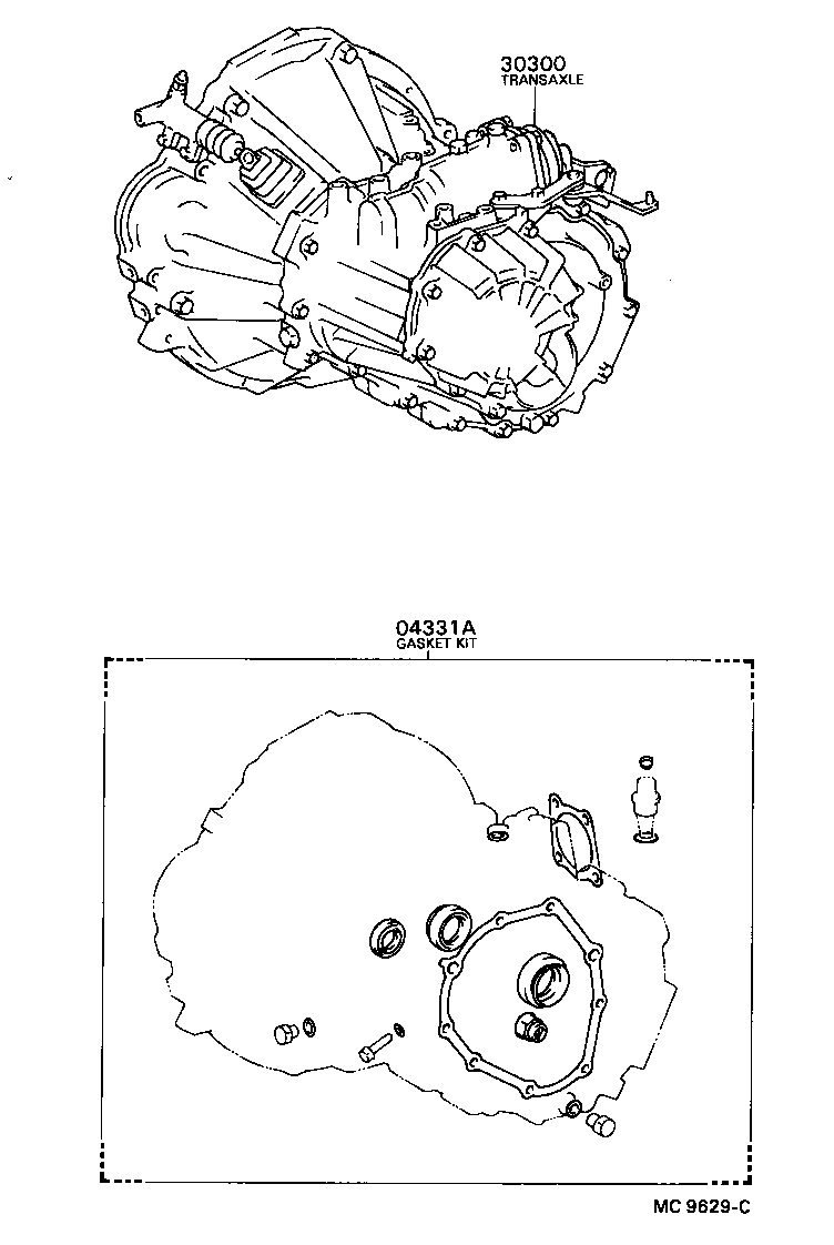  CELICA |  TRANSAXLE OR TRANSMISSION ASSY GASKET KIT MTM