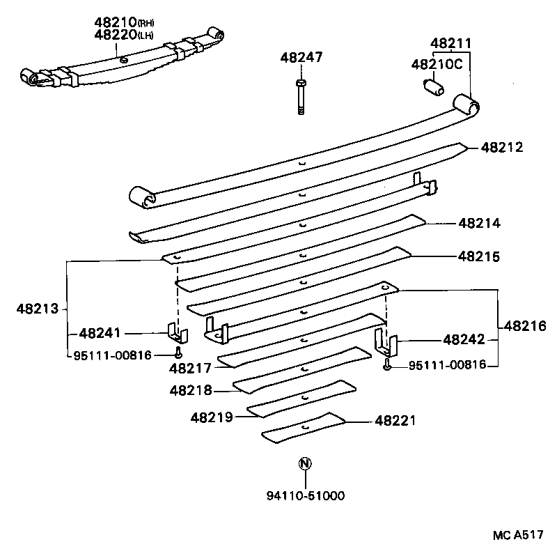  COASTER |  REAR SPRING SHOCK ABSORBER