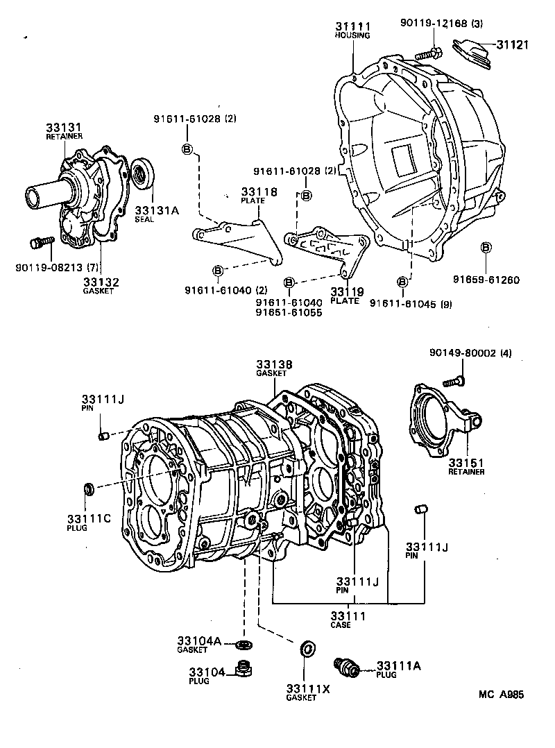  CRESSIDA |  CLUTCH HOUSING TRANSMISSION CASE MTM