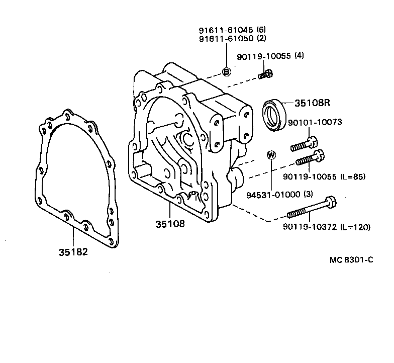  COASTER |  EXTENSION HOUSING ATM